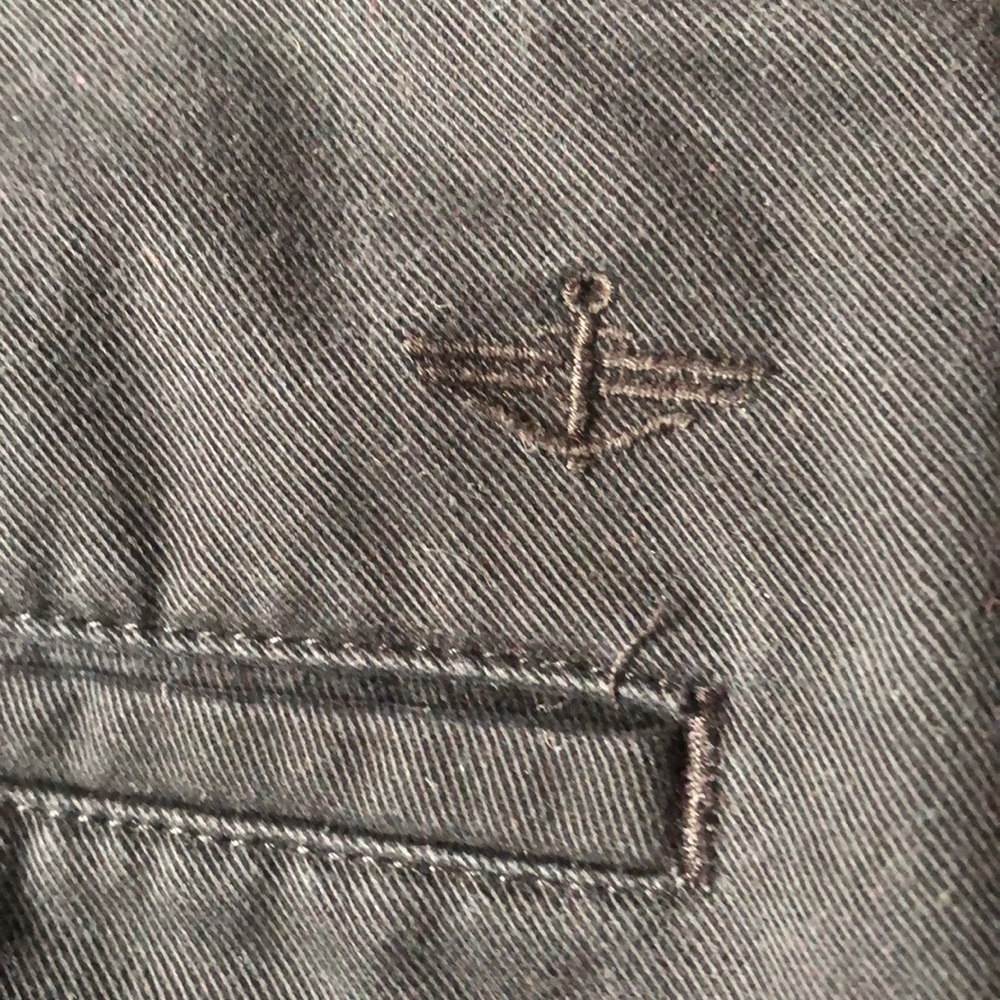 Dockers 100% Cotton Black Khakis/Pants Flat Front - Picture 3 of 9